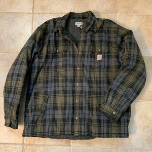 Carhartt Sherpa lined Flannel Jacket